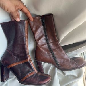 Vintage Markio patchwork leather boots